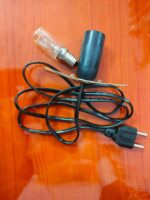 RURALKART Himalayan Salt Lamp Wire Set with Bulb Holder, 15 Watts E14 Orange/Amber Pigmy Bulb, Lighting Fixture Adapter