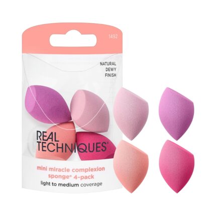 Real Techniques Cruelty Free Mini Miracle Complexion Sponges (Pack of 4)