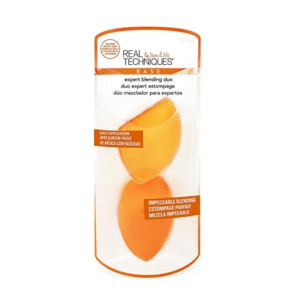 Real Techniques Expert Blending Duo, Two Makeup Tools to Apply & Blend Face Makeup, Smooth Application Tool