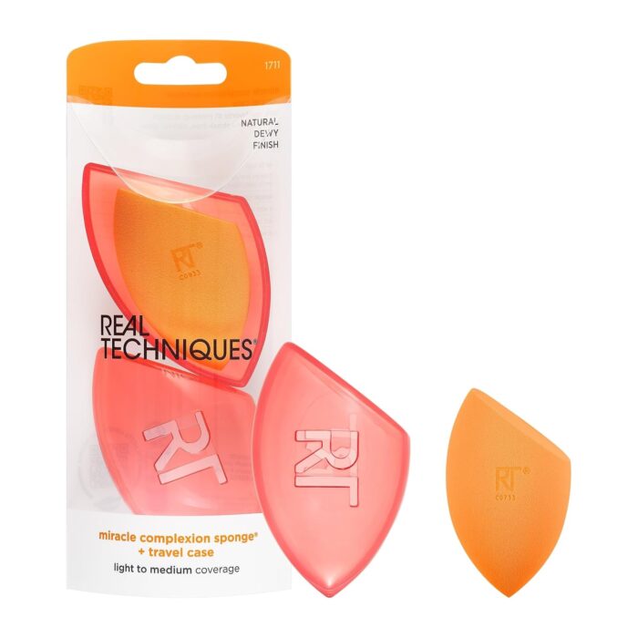 Real Techniques Miracle Complexion Sponge with Travel Sponge Case