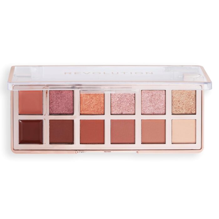 Revolution Beauty London Eyeshadow Palette,Ultra-Pigmented Matte & Shimmer Finishes & Shades, Long-Lasting & Blendable, Vegan & Cruelty-Free (True Icon Bronze)