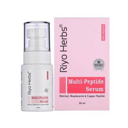 Riyo Herbs Multi Peptide Serum for Face 30ml | 7 Peptide and Copper Peptide Serum for Face | With Collagen Boosting & Hydrating | Overnight Repair Serum for All Skin Types
