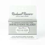 Rockwell Razors Premium Double-Edge Swedish Stainless Steel Razor Blades | Eco-Friendly and Recyclable | Sharp & Durable Blades for Safety Razors | 20 Blades