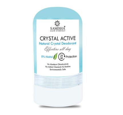 Roll On Deo for Women & Men - Crystal Deodorant Roll On, Natural Alum Stone Deo Stick, Long-Lasting, Unscented Deo Roll On, 0% Alcohol, No Aluminum, Single Ingredient Underarm Roll On by Samisha