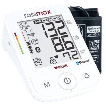 Rossmax X5 - BT (Bluetooth) Fully Automatic Digital Upper Arm Blood Pressure Monitor , Red