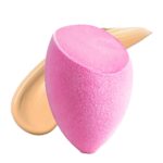 Rufa Beauty Microfiber Makeup Sponge – Olive Cut |Beauty Makeup Sponge |Beauty Blender |Velvet Texture | Airbrushed Finish | Full Coverage Blender |Reusable & washable | Soft & Bouncy | Microfiber Sponge| Pink