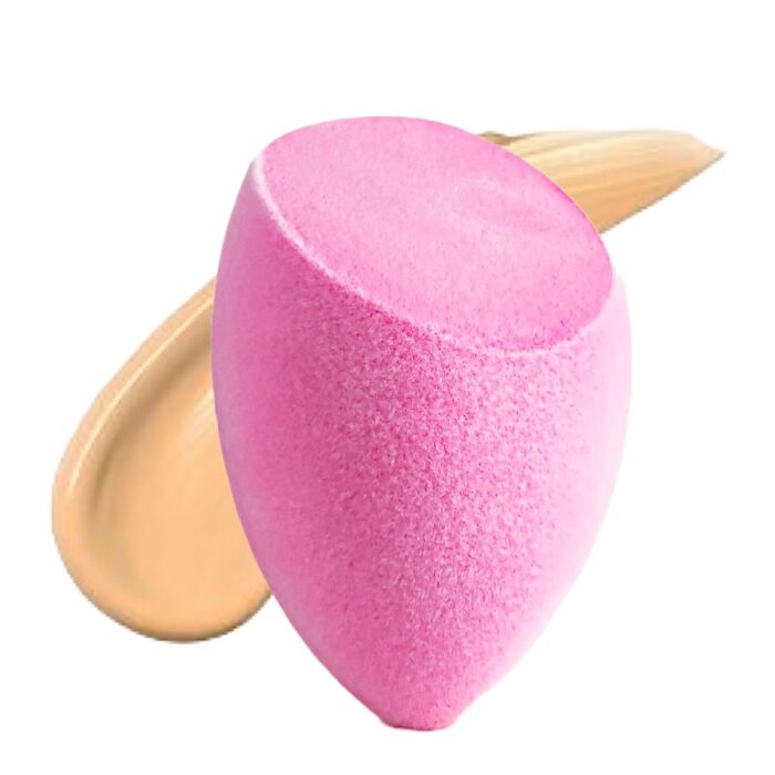 Rufa Beauty Microfiber Makeup Sponge – Olive Cut |Beauty Makeup Sponge |Beauty Blender |Velvet Texture | Airbrushed Finish | Full Coverage Blender |Reusable & washable | Soft & Bouncy | Microfiber Sponge| Pink