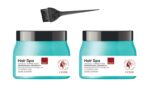 S Firm All Hair Spa Repair Mask || Enriched With Water Lily & Purified Water || Professional Creambat (Pack Of 2) Free Hair Brush, 490 Grams