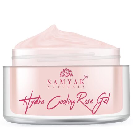 SAMYAK NATURALS Hydro Cooling Rose Face Moisturizer for Women Night Cream for Daily Use, No Paraben Organic gel based cream For All Skin Types Non Sticky (45 g),Brightening Face Cream