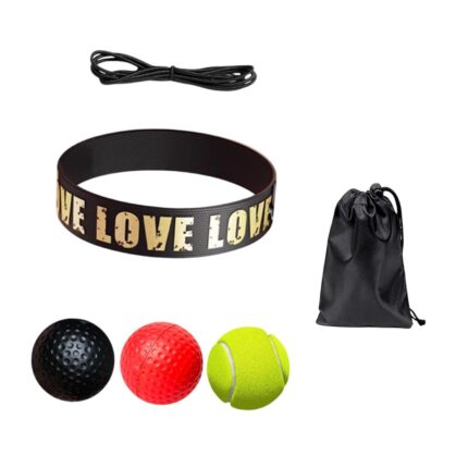 SAZ DEKOR Boxing Reflex Ball Headband Set Gear React Ball for Home Gym Agility Workout