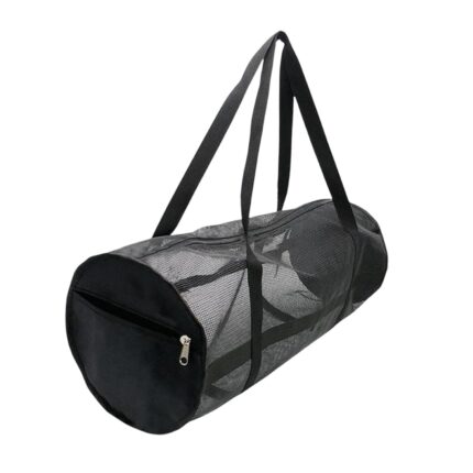 SAZ DEKOR Mesh Dive Duffle Bag Gym Training Net Handbag for Travel Soccer Ball Fitness