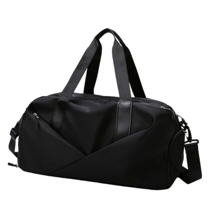 SAZ DEKOR Travel Duffel Bag Luggage Bag Large Overnight Weekender Bag for Yoga Fishing Black Large