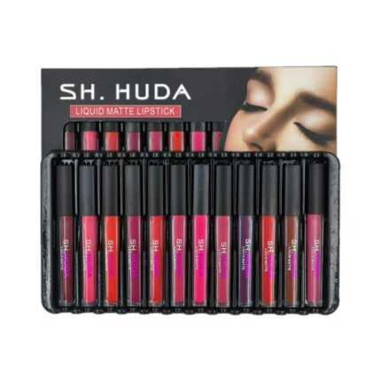 SH.HUDA Creamy Matte Beauty Liquid Lipstick Set of 12 Pcs Multicolor Lipsticks for Women