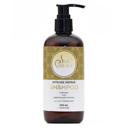 SILK ESSENCE Intense Repair Keratin Shampoo for Men & Women (250ml) / Enriched with Keratin Amino Complex/Hair Smoothening Shampoo/Silicone & Paraben Free
