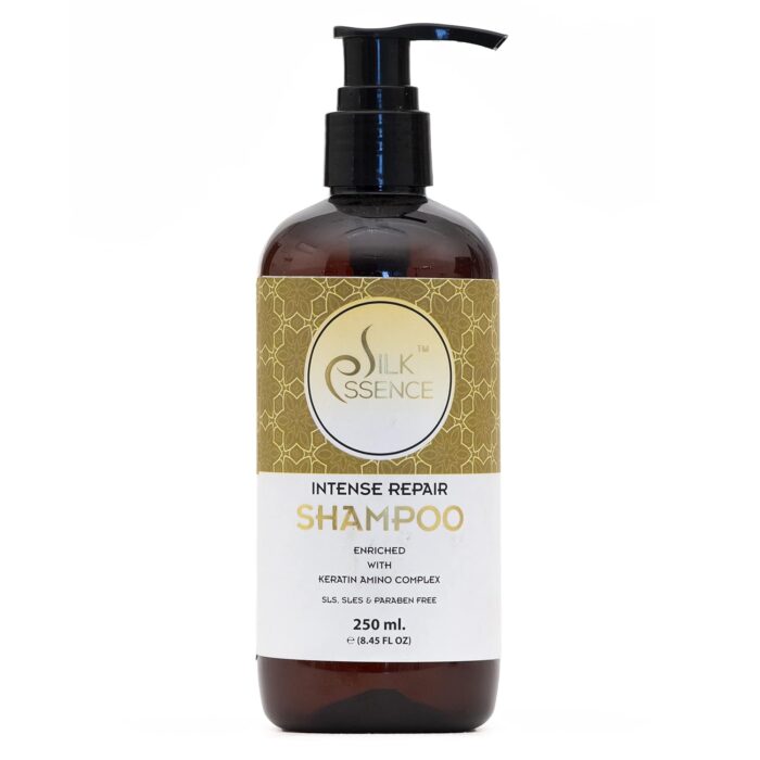 SILK ESSENCE Intense Repair Keratin Shampoo for Men & Women (250ml) / Enriched with Keratin Amino Complex/Hair Smoothening Shampoo/Silicone & Paraben Free