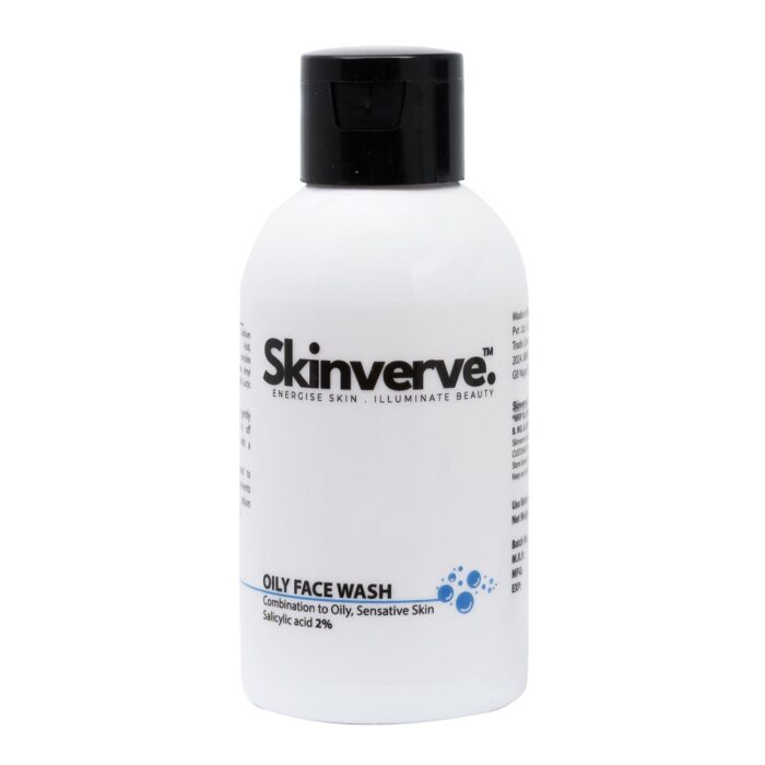SKINVERVE 2% Salicylic Acid Face Cleanser 120ml | Oil Control & Deep Cleansing | For Oily & Acne-Prone Skin | Unclogs Pores & Reduces Breakouts | Gentle Foaming, Daily Use | Mattifying Formula
