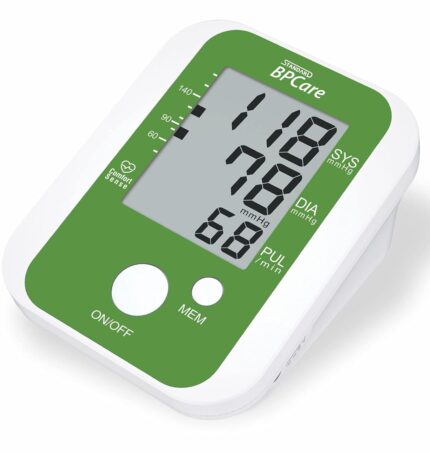STANDARD BPCare BA 4110 Blood Pressure Monitor | Fully Automatic Machine for BP Monitoring & Heart Pulse Rate | Digital BP Checking Meter for Home | Dual Power Device USB cable DC6V or AA battery | 3 Years warranty