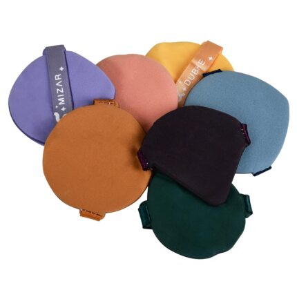 SUAKE 7 Psc Cosmetic Puff 6 Round and 1 Triangle Pack (Multi-Color Pack Of 7)