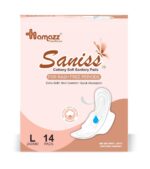 Saniss Cottony Soft Regular Sanitary Pads for Women & Teens – 14 Count, 240mm Long, Light Flow, Ultra-Thin, Rash-Free, Quick Absorption, Skin Comfort, Leak-Proof Protection