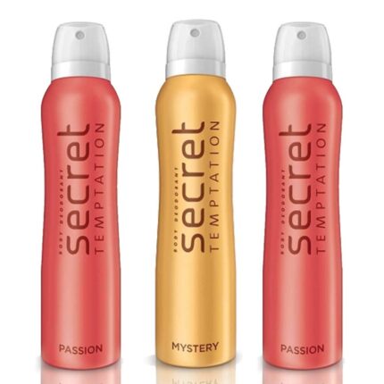 Secret Temptation 1 Mystery and 2 Passion Deodorant Spray