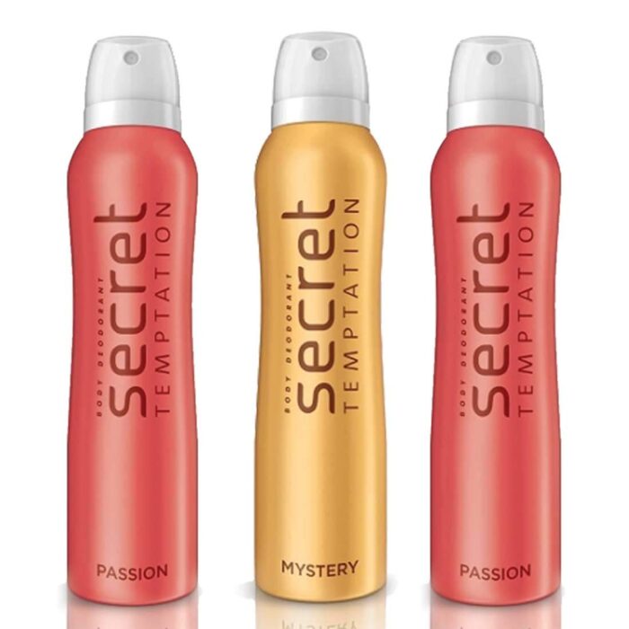Secret Temptation 1 Mystery and 2 Passion Deodorant Spray
