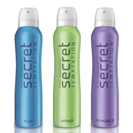 Secret Temptation Affair, Play and Romance Deodorant for women, 150 ml each