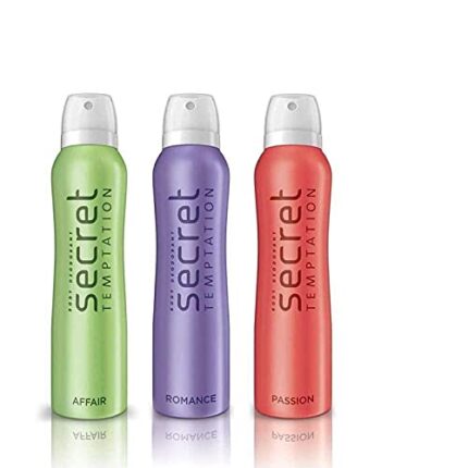 Secret Temptation Affair, Romance and Passion Deodorant for Women 150 ml (Pack of 3)