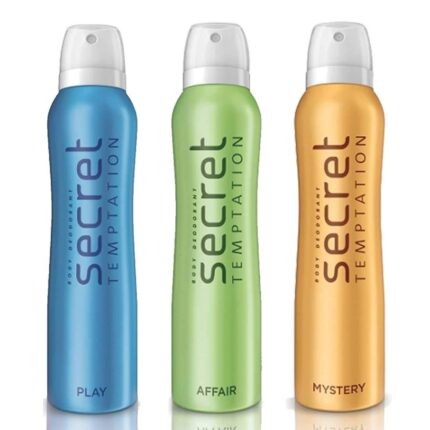 Secret Temptation Affair,Mystery and Play, Deodorant for women,150 ml each