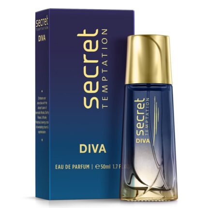 Secret Temptation Diva Luxury Perfume for Women | Long Lasting Smell & Aromatic Woody Fragrance | Eau de Parfum - 50 ml