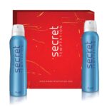 Secret Temptation Gift Box with Play Deodorant for Women, Pack of 2 (150ml each)