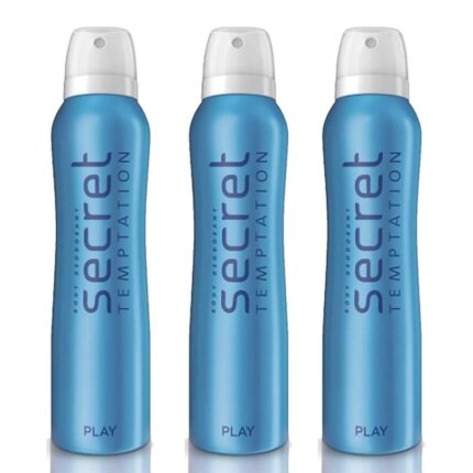 Secret Temptation Play Deodorant Combo for Women, Pack of 3 (150ml each)
