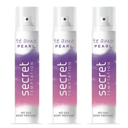 Secret Temptation Te Amo Pearl Perfume Body Spray for Women, 120ml each (Pack of 3)