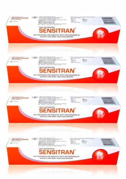 Sensitran Toothpaste For Oral problems Like Cavities, Toothache,Tooth Decay, Plaque,Tartar, Bleeding Gums & Other Gum Problems, Teeth Whitening, Bad Mouth Smell - 100 gm(Pack of 4)
