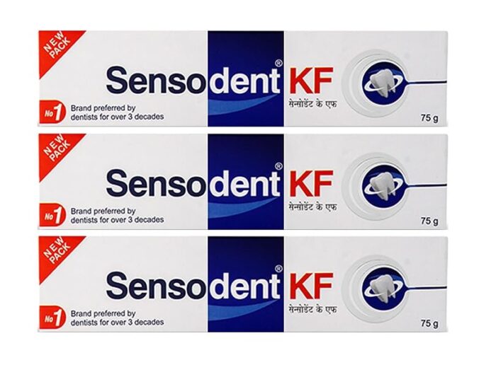 Sensodent KF Toothpaste - 75gm Pack Of 3