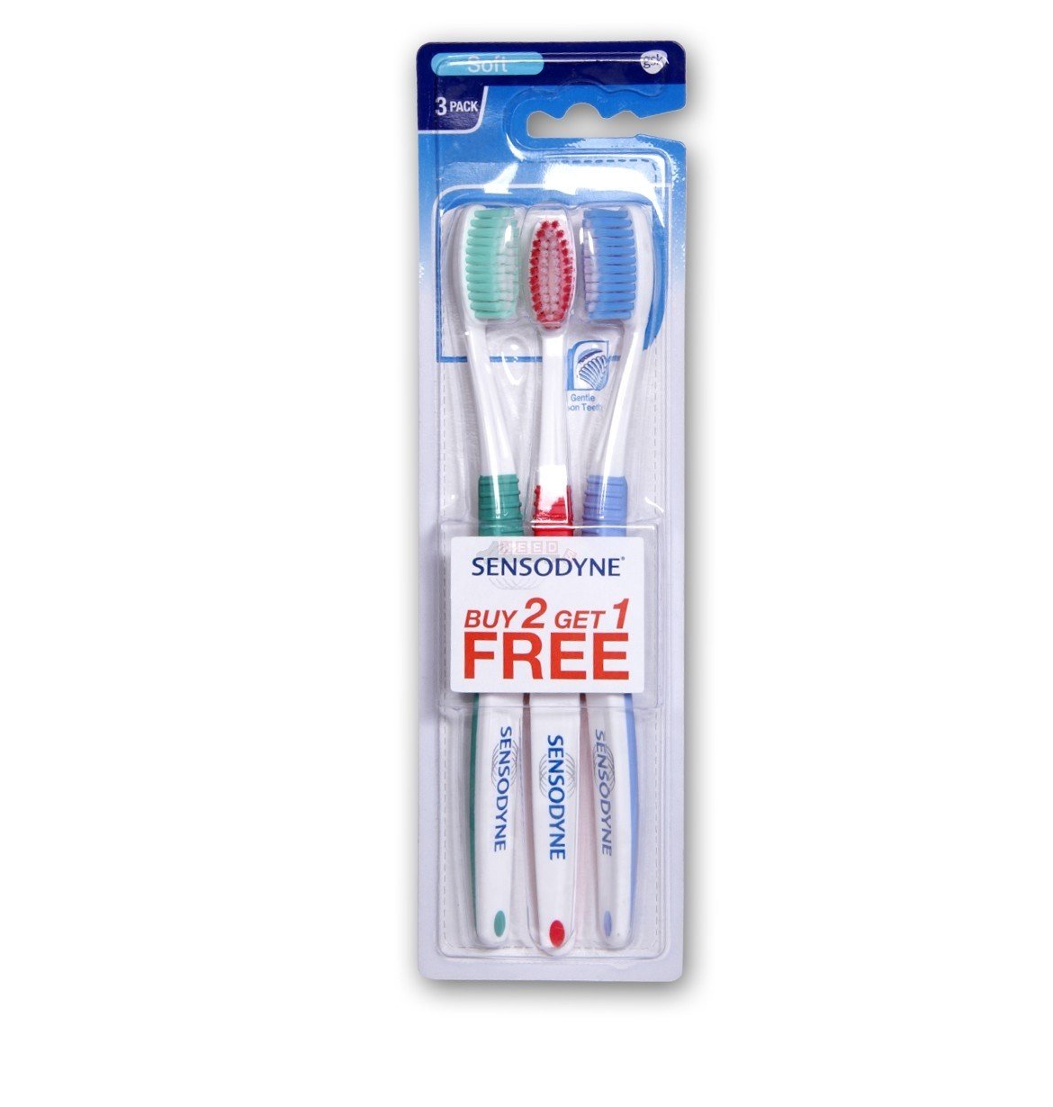 Sensodyne Manual Toothbrush: Expert Toothbrush With 20X Slimmer & Soft Bristles, Adult, Multicolor 3 Pieces (Buy 2, Get 1 Free)