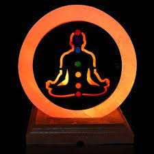 Shivalaya Gems Crystal 7 Chakra Himalayan Salt Lamp