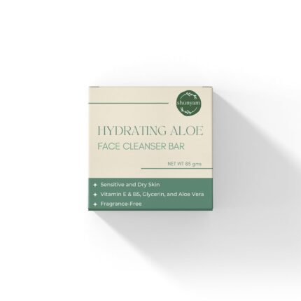 Shunyam Aloe Vera Face Cleanser for Dry, Itchy & Sensitive Skin | Helps Reduce Redness & Irritation | Keeps Skin Soft & Hydrated | Helps Skin Barrier Repair & Protection | Fragrance-Free | 85g