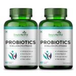 Simply Herbal Probiotics Supplement capsule 50 Billion with 14 Probiotic Digestive Enzyme Strains Promotes Stomach Gut Health and Supports Metabolism Boost for Men & Women - 60 counts (Pack of 2)