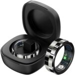 Smart Ring Fitness Tracker Heart Rate Monitor Sleep Tracker Gesture Control Fitness Rings Blood Pressure Pedometer Calories Step Counter Health Smart Rings for Women Men with Charging Case