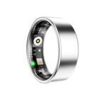 Smart Ring for Women Men, Sleep Tracker Ring,Waterproof Fitness Tracker Health Rings with Heart Rate Monitoring,Blood Oxygen,Stress Distance Calories Step Tracking,No Subscription Fee(Light Silver#10)