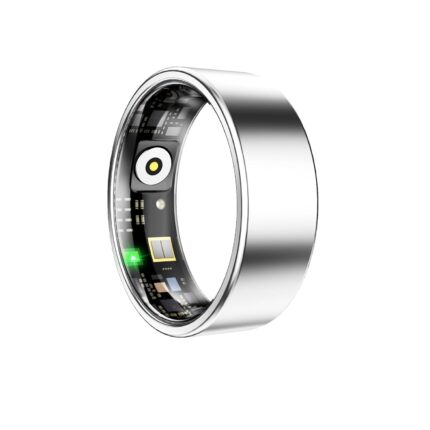 Smart Ring for Women Men, Sleep Tracker Ring,Waterproof Fitness Tracker Health Rings with Heart Rate Monitoring,Blood Oxygen,Stress Distance Calories Step Tracking,No Subscription Fee(Light Silver#10)