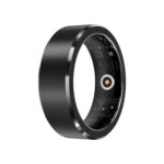 Smart Ring for Women/Men Fitness Rings Health Tracker Rings, Free App 5-7 Days Battery,Heart Rate,Blood Oxygen Black(Diameter 20.0 mm)