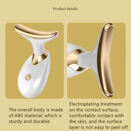Soluclass Neck & Face Massager: Firming Wrinkle Removal Tool for Smooth, Youthful Skin Non-Surgical Neck Lift & Skin Rejuvenation Device (1 Pc)
