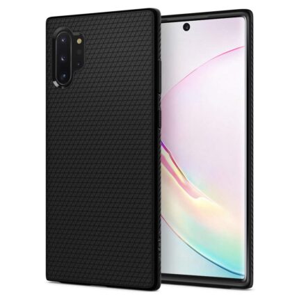 Spigen Liquid Air for Samsung Galaxy Note 10+ Case, Galaxy Note 10 Plus Back Cover - Matte Black