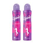SpinZ New Enchante Perfumed Aerosol Deo For Women, Long Lasting Freshness,200Ml X 2 (Pack Of 2)