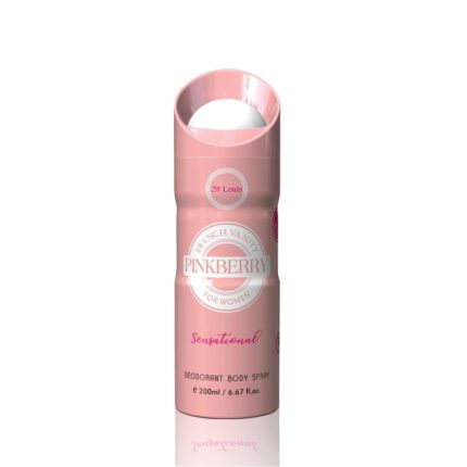St Louis Pinkberry French Vanity Sensational Deodorant Spray | For Women | 200Ml Long-Lasting Fragrance | Deo As Ideal Gift For Birthdays, Anniversaries & Special Occasions | All-Season