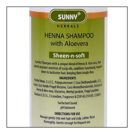 Sunny Herbals Henna Shampoo With Aloevera | Controls Excessive Oil Secretion of Scalp Oil, Conditions Hair, Makes Hair Soft & Shiny | Keeps Hair Tangle Free For Men & Women 150ml (Pack of 1)