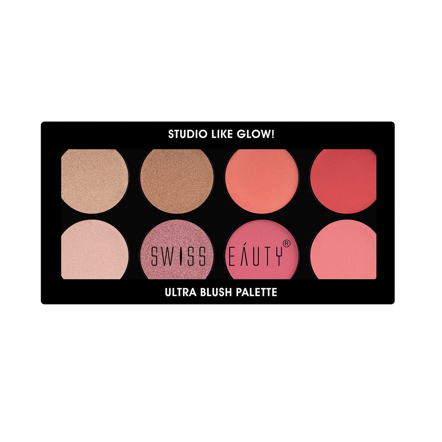 Swiss Beauty Ultra Blush Palette with highly blendable shades | Swiss Beauty Ultra Blush Palette with highly blendable shades | Pigmented Blusher for a Natural Blush | Shade-1, 16gm|