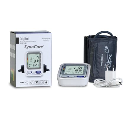 Synocare Fully Automatic Digital Blood Pressure Monitor With Intelligent Technology For Most Accurate Measurement - Arm Circumference (22-34Cm) (USB and Battery powered)