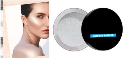 THE FACE AND BODY SILVER POWDER HIGHLIGHTER